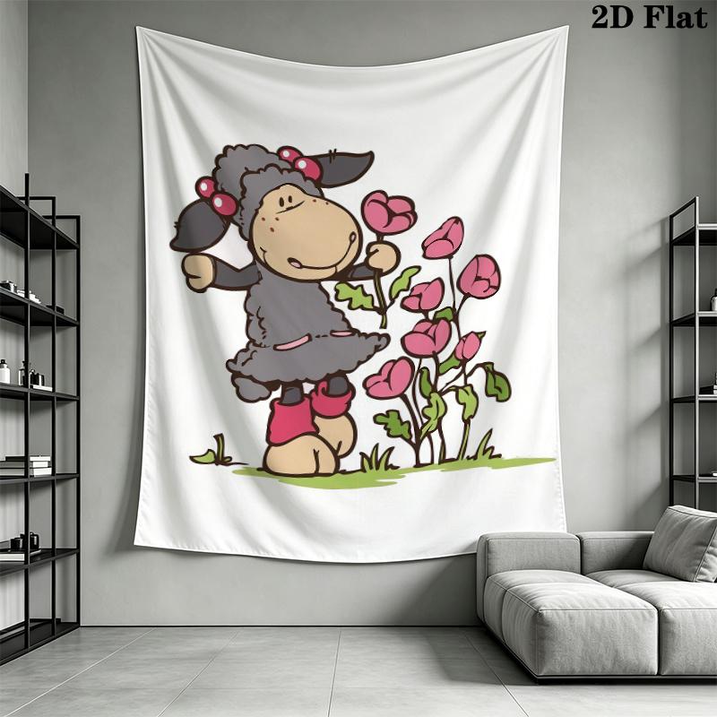 Jolly Logan Wall Tapestry Aesthetic Wall Hanging Printed Fabric Blanket Decorative Tapestries for Bedroom Living Room Home Decor