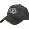 Don't Worry Dave Is Here Baseball Cap Vintage Washed Cotton Casual Adjustable Hat for Men Women