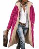 Women's Solid Color Hooded Cotton Coat, Long Sleeve, Slim Fit, Double-Sided Wear Cardigan Jacket