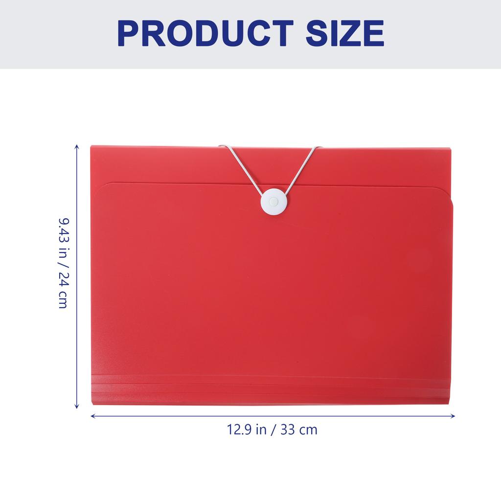 Portable Colored Document Folder Large Capacity File Organizer Office Bill Document Storage Multi Layer Accordion File Folder