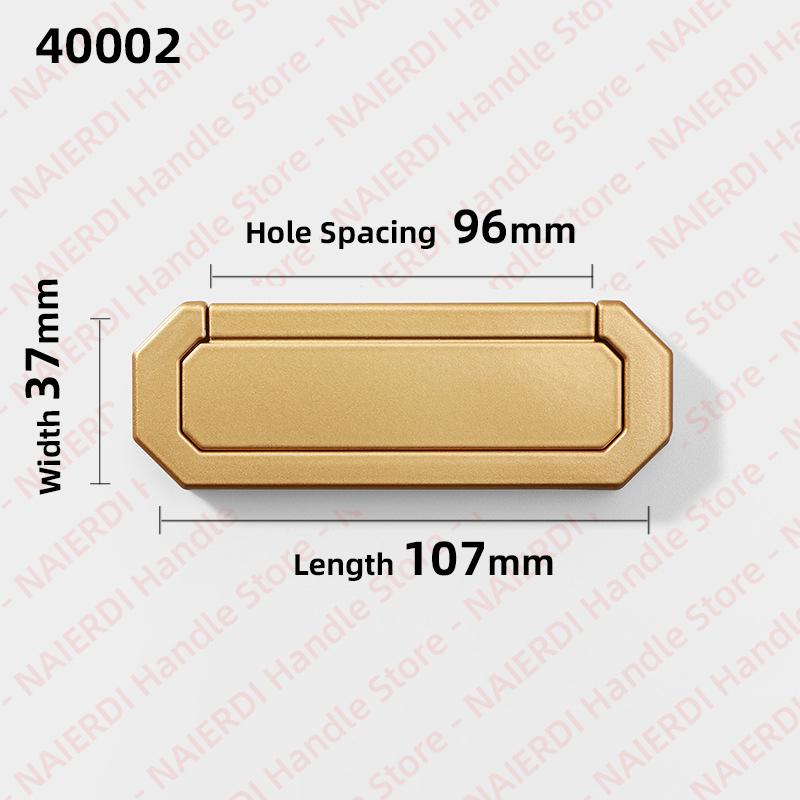 NAIERDI 5 Pieces Concealed Flat Furniture Handle Black Invisible Cabinet Pulls Aluminum Alloy Wardrobe Door Handles