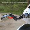 Easy Install Vibration Resistant Rear View Mirror With Wide View Motorcycle Accessory Handlebar Side Mirror