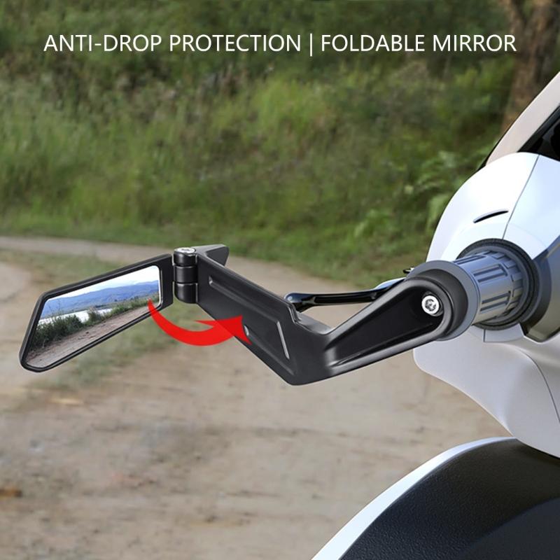 Easy Install Vibration Resistant Rear View Mirror With Wide View Motorcycle Accessory Handlebar Side Mirror
