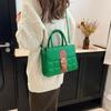 Bag 2025 New Fashion Foreign Style Women's Handbag Large Capacity Contrasting Color Niche Design Single Shoulder Small Square Bag