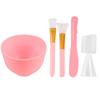Silicone DIY Beauty Mask Kit: Bowl, Brush, Stick & Measuring Spoon