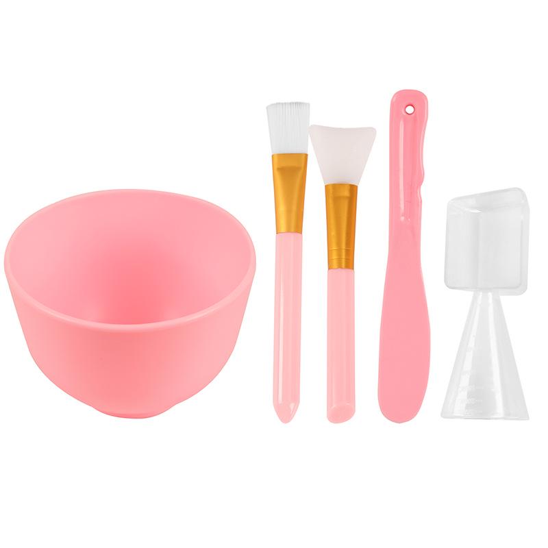 Silicone DIY Beauty Mask Kit: Bowl, Brush, Stick & Measuring Spoon