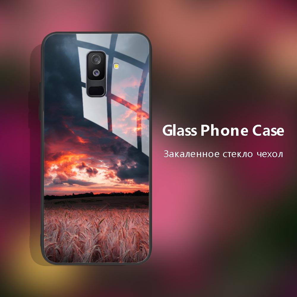 A6 Plus Hülle Für Samsung Galaxy A6 2018 Handyhülle A600F SM-A600F Gehärtetes Glas Hülle Für Samsung A6 Plus 2018 A6+ A605F Abdeckung