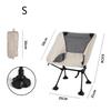 Zusammenklappbarer Mondstuhl Breite Basis Atmungsaktiver Klappsitz Kippsicheres Design Tragbarer Campinghocker Leichtgewicht für Strand Picknick Outdoor