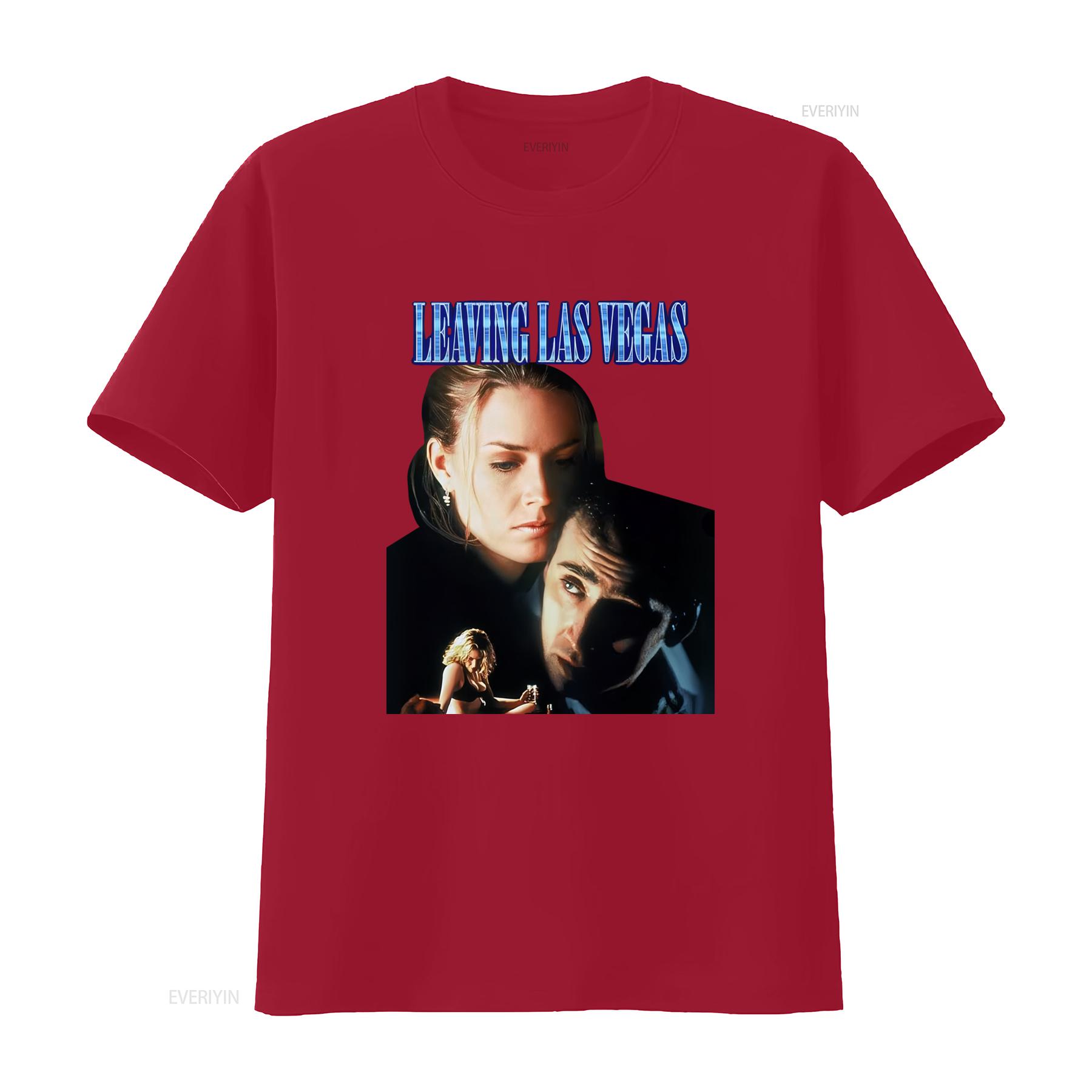 

Leaving Las Vegas Cage Shue Retro Movie T Shirt Unique Design for Film Lovers vintage Washed homme streetwear Slightly S