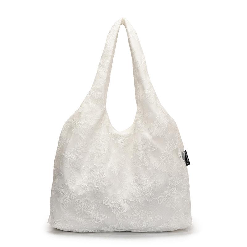 

Simple fairy little daisy lace shoulder bag spring and summer new flowers sweet canvas bag student