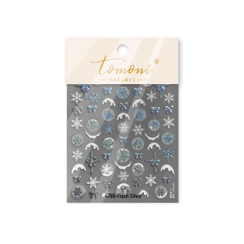 

Наклейки для ногтей в японском стиле Tomoni: Снежинка и Мобильные Темы для Детей