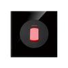 2022 New Black Glass Panel USB Wall Socket EU, Push Wall Switch with LED Indicator Light, UK 13A Wall Socket Switches
