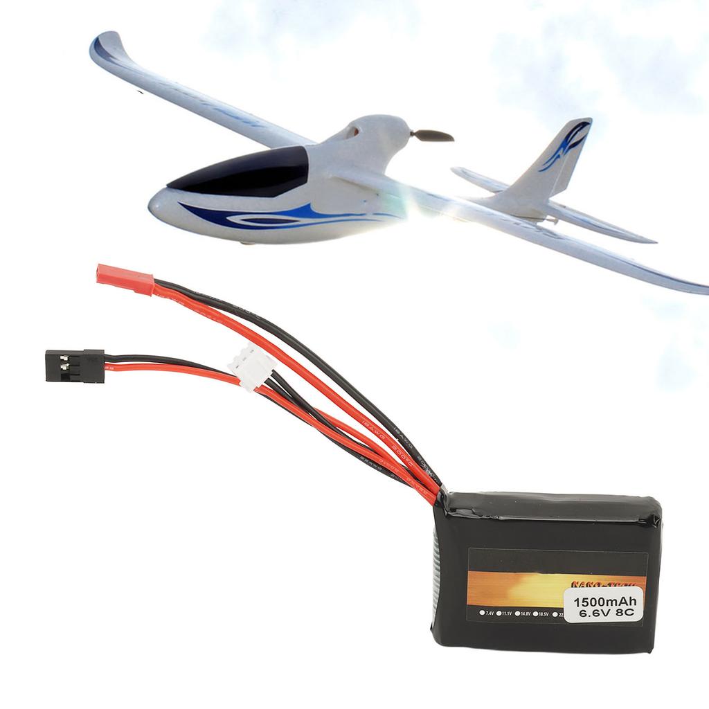 6.6V 1500mAh 8C Lithium-Akku Ersatz für Futaba 4PX 14SG 4PV 4PLS 3PV Fernsteuerung