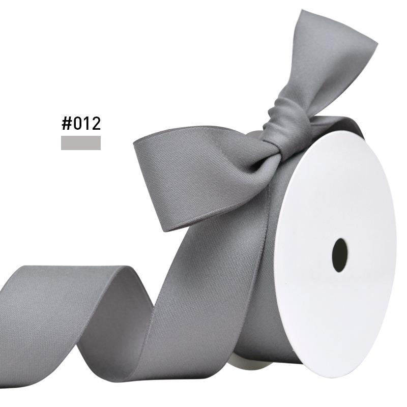 Double-Sided Matte Polyester-Cotton Ribbon, 2.5cm Wide, for Bow and Gift Packaging, Thickened Matte Finish.