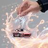 Cool Sports Car Racing Keychains for Accessories Bag Fashion Red Car KeyChain Ring Jewelry Fans Gifts Keyrings
