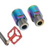 2Pcs Bike Pedal Extension Shaft Ti Alloy Protective Effortless Use Reduce Friction Bike Pedal Extend
