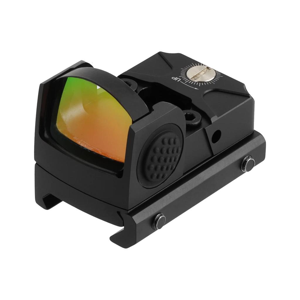 FOCUHUNTER 1x22 2MOA Mini Micro Red Dot Sight, Vizor Optic Compact Profesional cu Funcție Wake-Up, Pornire/Oprire Automată, Rezistent la Apă,