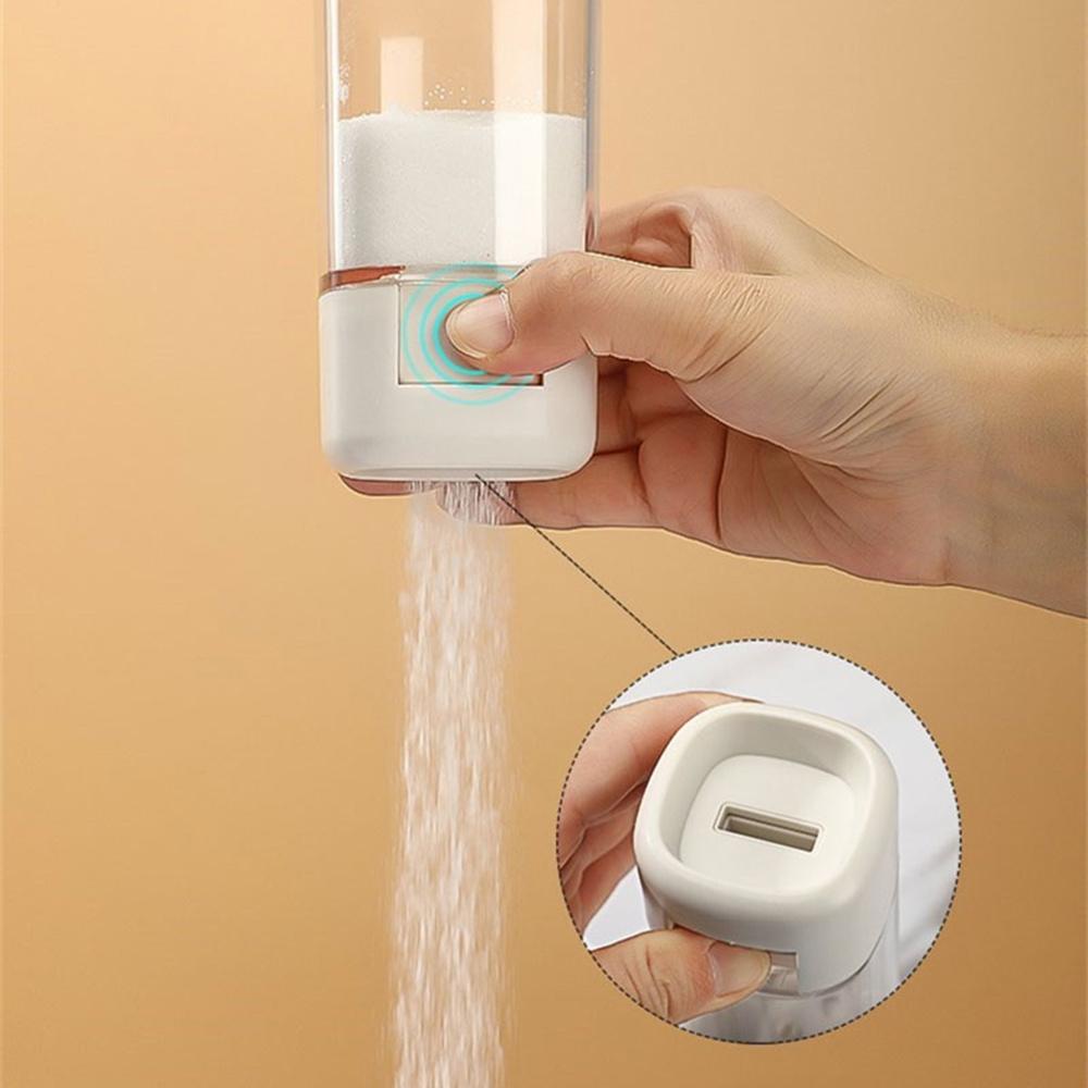 140ml Press-Type Quantitative Salt Bottle Dispenser Salt Control Tank Spice Shaker Seasoning Box Sugar Tank Kitchen Accessories