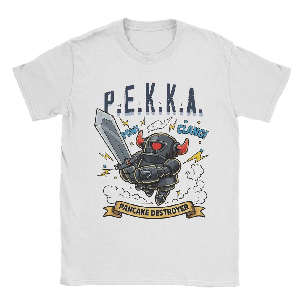 Crazy Mini PEKKA Clashes Royaleds T-shirts Unisex Ronde Hals Katoenen T-shirt Korte Mouw T-shirts Zomer Oversized Zachte Kleding