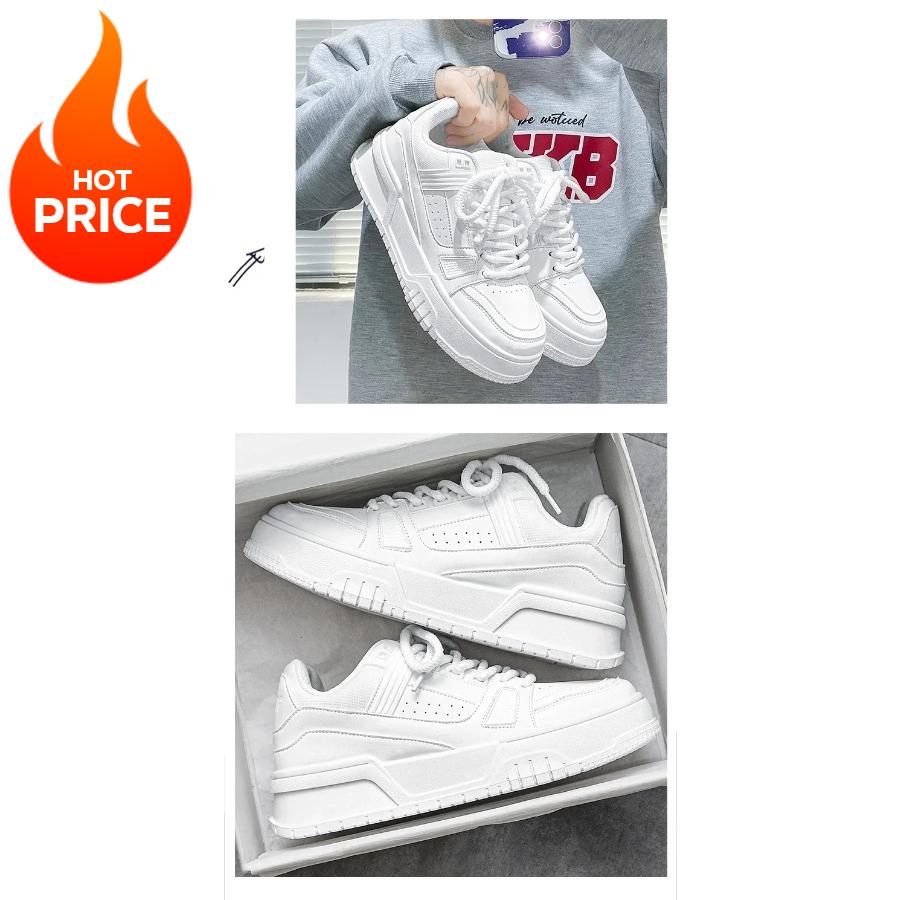 

Thick Bottom Spring Sports Black Trendy Casual Shoes EVA Sole PVC Face Casual Shoes Versatile Men s Low-Top Sneakers 44 чорний