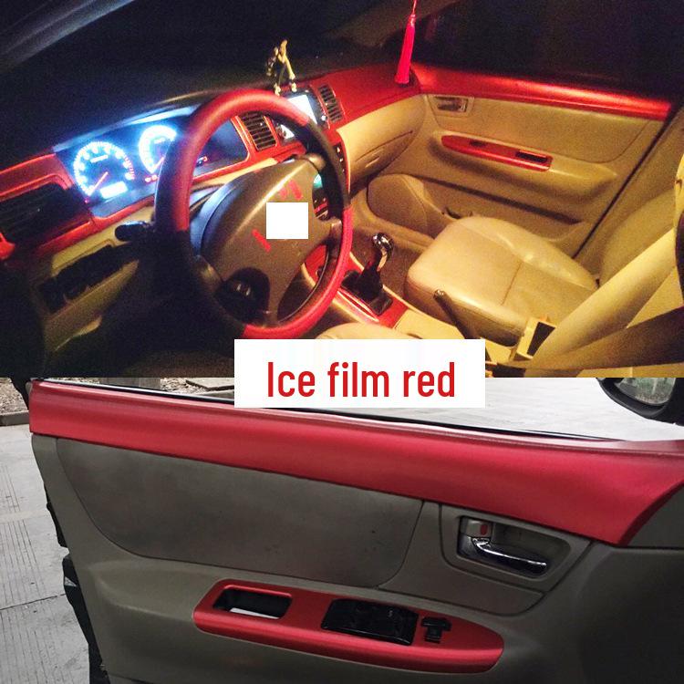 Geely Vision SC7 (2006-2013) Mittelkonsolen-Innenaufkleberfolie aus Kohlefaser.