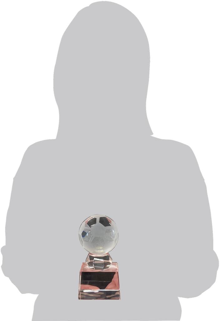 Winning Ball Trophy Crystal with Winning Letter Plate Height 12cm RGW4826C Luxury Authentic (Golf)