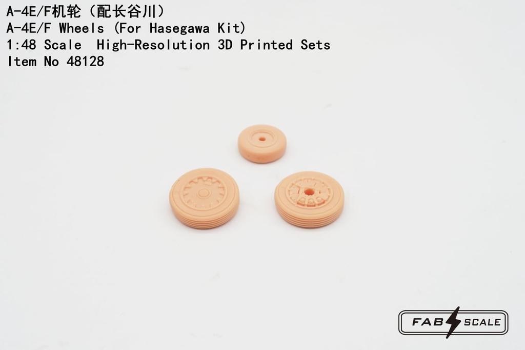 Fabscale Wheels Plastic Model Parts FAB48128 1/48 A-4E/F (for Hasegawa) (Airplane)