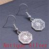 Boucles d'oreilles Symbole Om Yoga Vintage Boucles d'oreilles Mode Pour Femmes Apprêts de Fabrication de Bijoux DIY