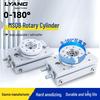 MSQB Series Rotary Actuator: 0-180° Adjustable Angle with Multiple Mounting Holes and Buffering