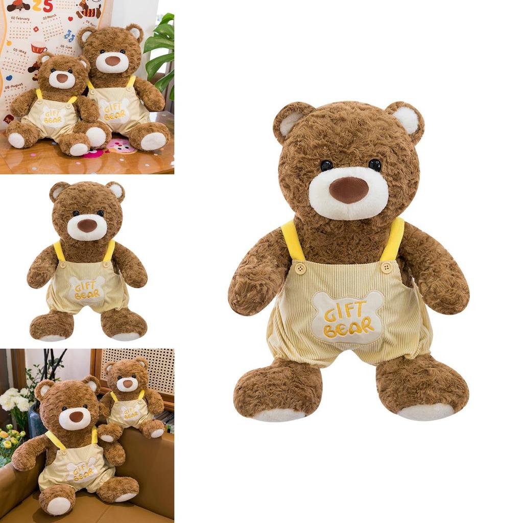Plush Teddy Bear Sitting Pose With Straps For Kids And Women Soft Cushion