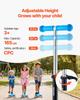 Kick Scooter for Kids Ages 3+, 3-Wheel Toddler Scooter with Light-Up Wheels, Adjustable Height Handlebar, Wide Anti-Slip Deck, Lightweight Aluminum