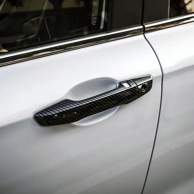 Car Upgrade Decoration Door Handle Cover For Honda CR-V CRV 2017- Carbon Fiber Cars Accessories Exterior Styling