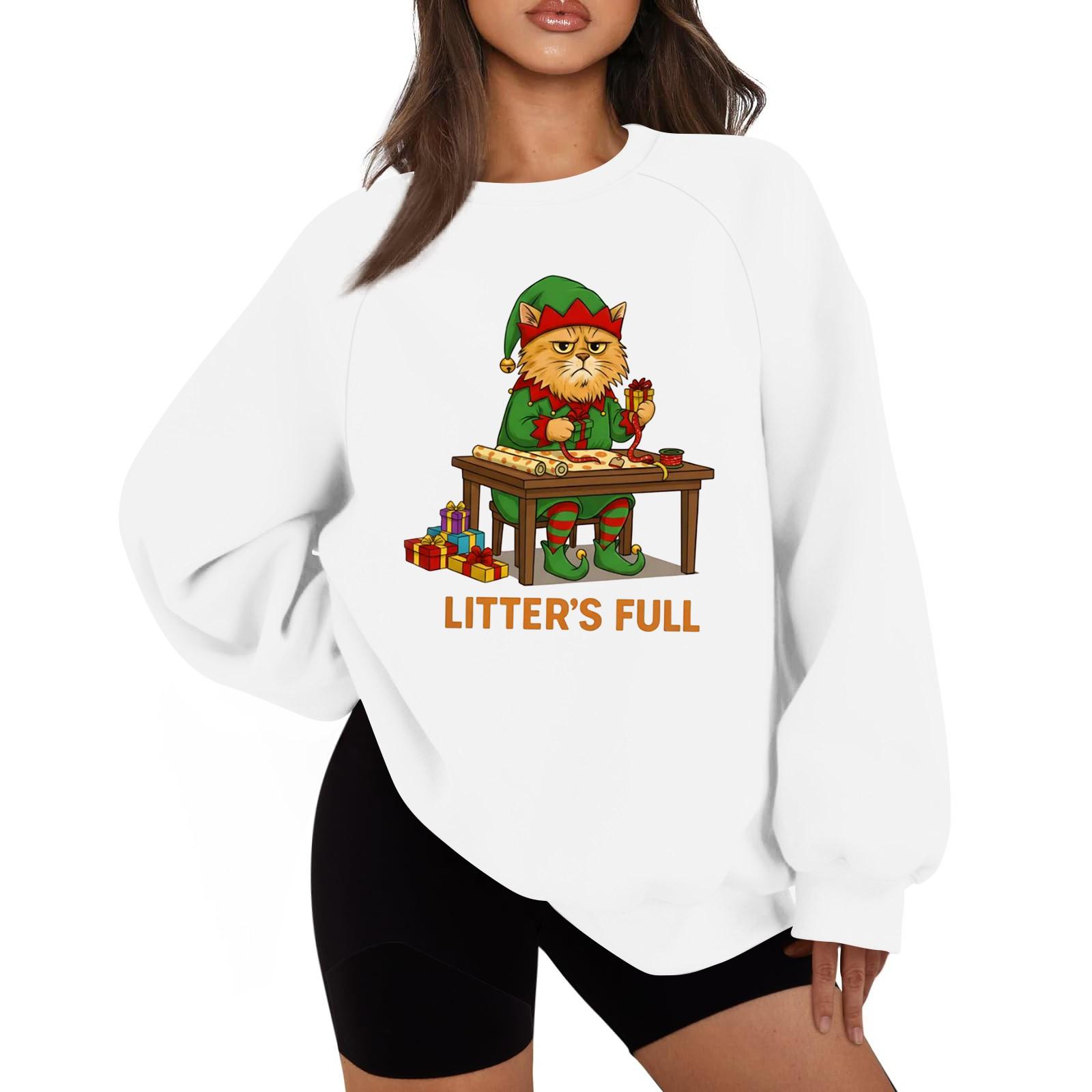 

Женская повседневная модная однотонная толстовка с круглым вырезом и длинным рукавом реглан XL белый