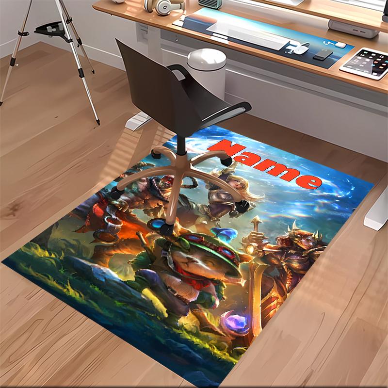 Custom Personalization League of Legends Jinx Print Area Rug - Soft, Washable Non-Slip Indoor Mat,Living Room,Home&Office Decorative Rug