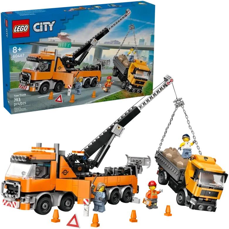 LEGO Klocki City – Ciężki holownik z dźwigiem (60467)