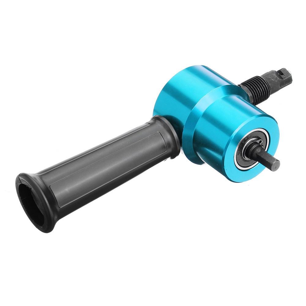 Cortador de chapa eléctrica de doble cabezal, herramienta cortadora de  sierra, accesorio de taladro, máquina de perforación, modificación de  tijeras, image size:1000x1000