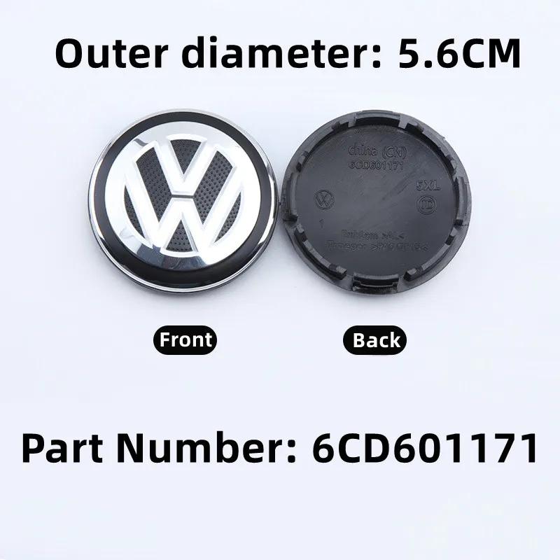 56/58/60/65/66/70/76MM 4pcs Car Emblem Wheel Center Caps Hub Cover Accessories for VOLKSWAGEN GTI Jetta Tiguan Golf POLO Passat