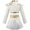 Girls' Stage 3-Piece Singing Competition Shining Set Halloween Dance Party Cool Girl Korean Casual Clothing Metal Pattern Jacket