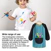 Children's Painting Aprons Waterproof Long Sleeved Cover Kindergarten Art Painting Reverse Dressing Baby Eating Bib Kids Apron