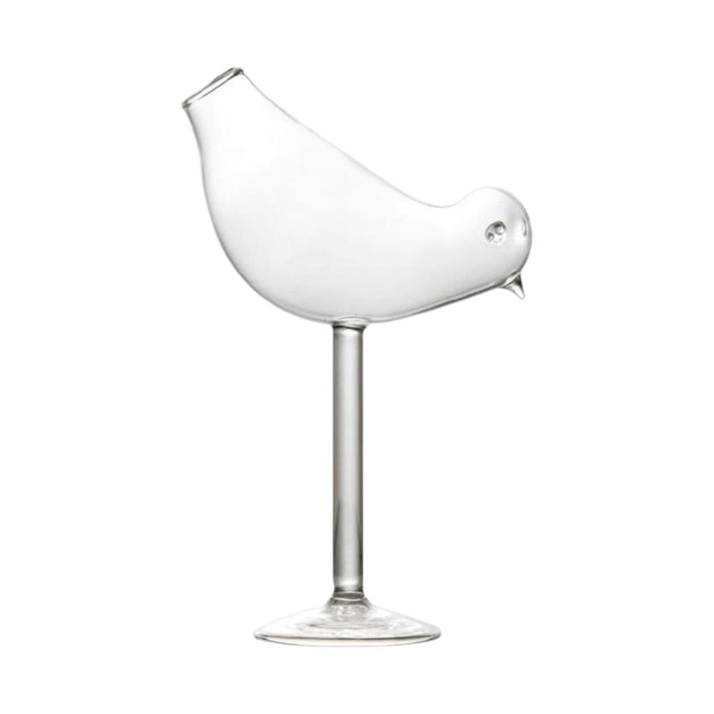 Bird Champagne Glass juice Beverage Cups Smoked Cocktail Goblet Glasses Bird Shaped Cocktail Glass for Dinner Wedding Party