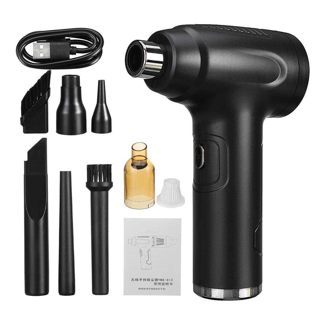 60W 11.1V 50000RPM 6000mah Cordless Air Duster Compressed Air Blower For Computer Keyboard Laptop Camera Rechargeable Cleaning Tool 3 In1