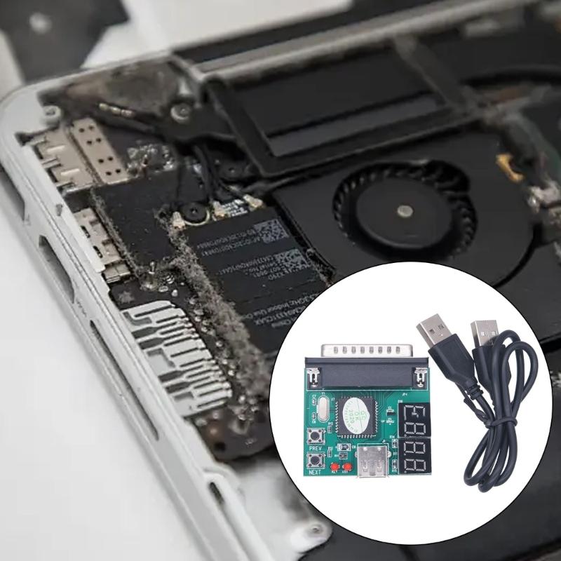Computer Fault Test Card 4 Digit Parallel Port Diagnostic Card for Laptops Motherboards Wide Compatibles
