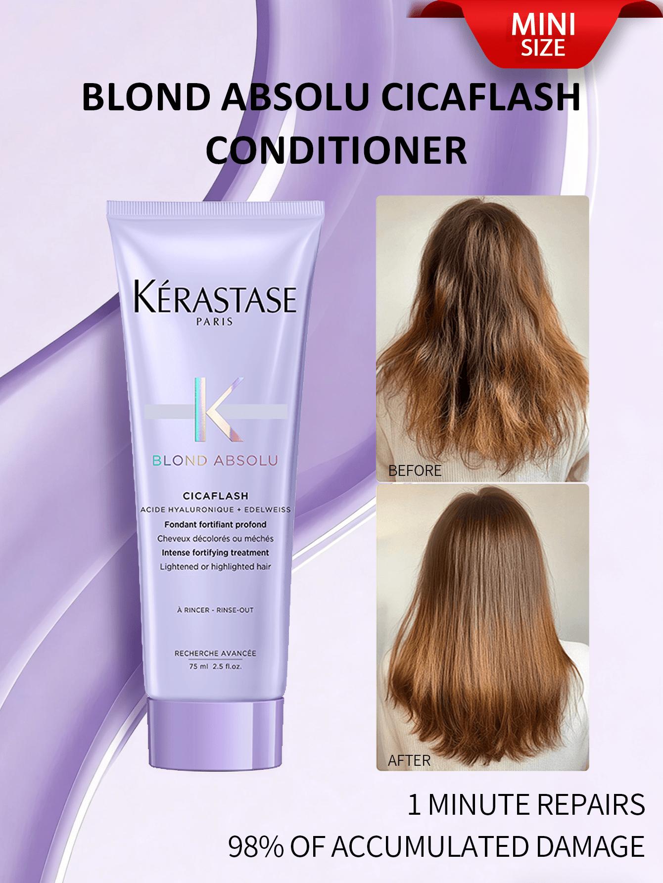 KERASTASE Blonde Repair Кондиционер 75мл/250мл | Cicaflash Укрепляющий для поврежденных осветленных волос Cicaflash 75ml