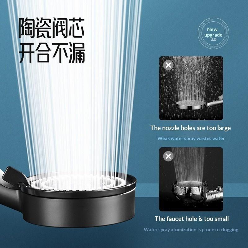 1Pcs 5 Modes Adjustable Filter Shower Head High Pressure Shower Head Bathroom Shower Head Accessories Sprayer