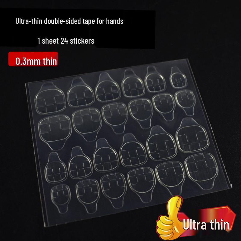 Nail Art Jelly Gel Double-Sided Waterproof Adhesive Patches for Long-Lasting Wearable False Nails