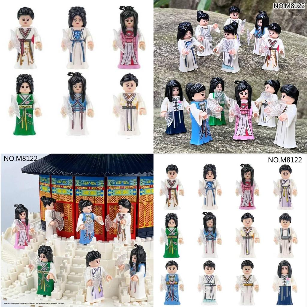 Girls Hanfu Chinese Elements Building Blocks Set For Creative Play And Educational Fun