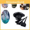 Kit de Accesorios para Teñir el Cabello Pro Paquete de 4 Set de Bol y Brochas de Peluquería Para Salón Uso en Casa