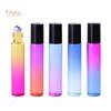 Super Beauty Store 5Pcs/Set 10ml Rollerball Multicolor Gradient Empty Essential Oil Perfume Bottle