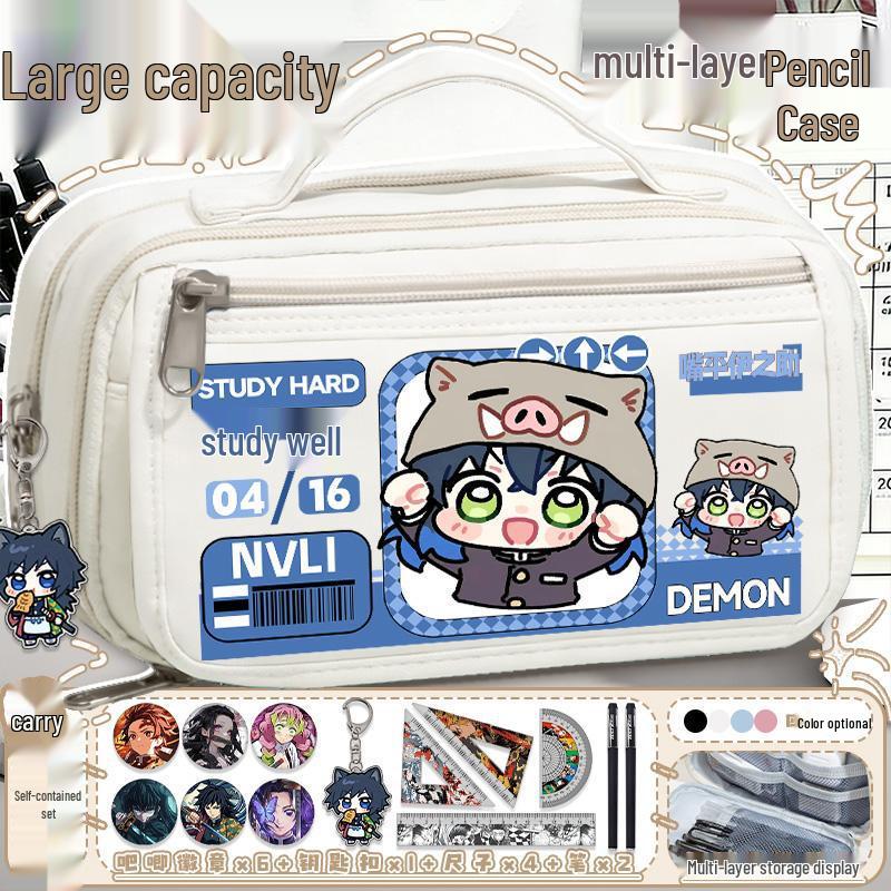 Demon Slayer Mitsuri Kanroji Large Capacity Pencil Case for Students