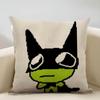 Little Aliens Flug Cushion Cover Household Decoration Linen Sofa Cushion Cover: Skin-Friendly & Breathable with Invisible Zipper